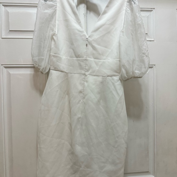 Embroidered Sleeve Evening Dress - Picture 6 of 6